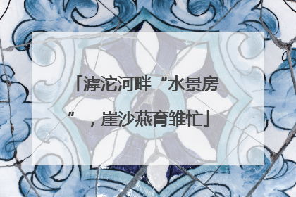 滹沱河畔“水景房”，崖沙燕育雏忙