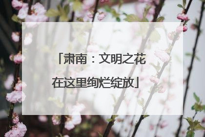 肃南：文明之花在这里绚烂绽放