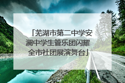 芜湖市第二中学安澜中学生管乐团闪耀全市社团展演舞台