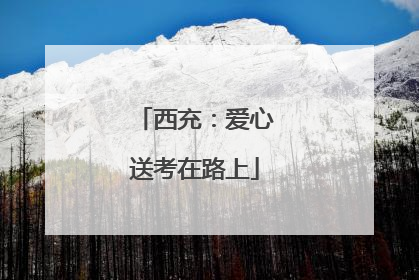 西充：爱心送考在路上