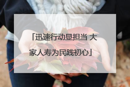 迅速行动显担当 大家人寿为民践初心