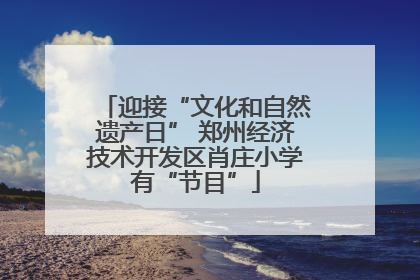 迎接“文化和自然遗产日” 郑州经济技术开发区肖庄小学有“节目”