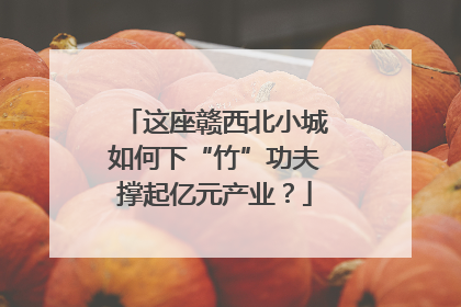 这座赣西北小城如何下“竹”功夫撑起亿元产业？