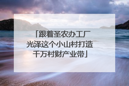 跟着圣农办工厂 光泽这个小山村打造千万村财产业带