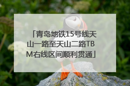 青岛地铁15号线天山一路至天山二路TBM右线区间顺利贯通
