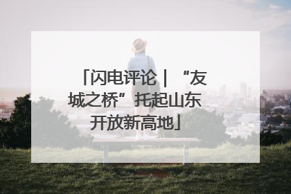 闪电评论｜“友城之桥”托起山东开放新高地