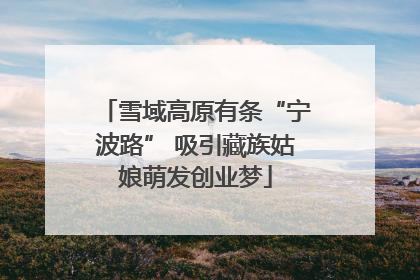 雪域高原有条“宁波路” 吸引藏族姑娘萌发创业梦