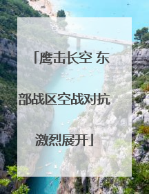 鹰击长空 东部战区空战对抗激烈展开