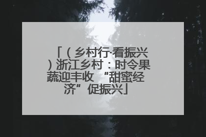 （乡村行·看振兴）浙江乡村：时令果蔬迎丰收 “甜蜜经济”促振兴