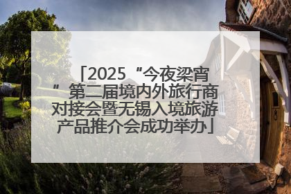 2025“今夜梁宵”第二届境内外旅行商对接会暨无锡入境旅游产品推介会成功举办