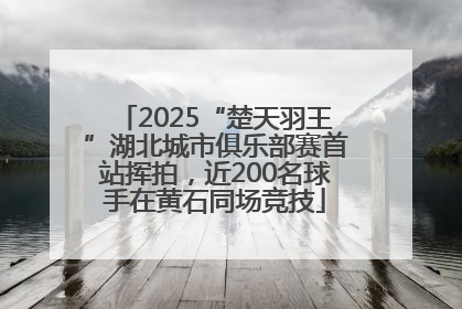 2025“楚天羽王”湖北城市俱乐部赛首站挥拍，近200名球手在黄石同场竞技