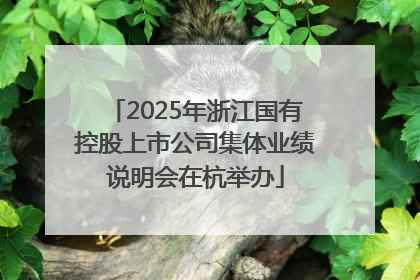 2025年浙江国有控股上市公司集体业绩说明会在杭举办