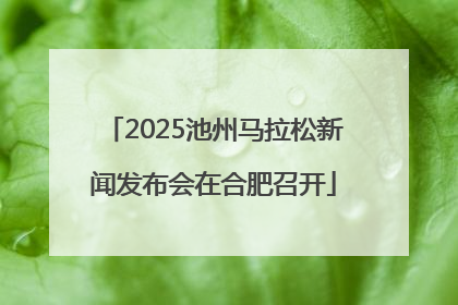 2025池州马拉松新闻发布会在合肥召开