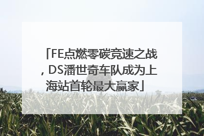 FE点燃零碳竞速之战，DS潘世奇车队成为上海站首轮最大赢家